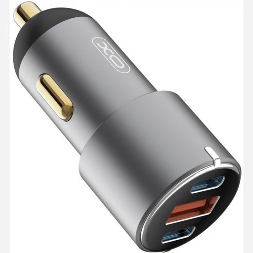 شارژر فندکی 3 پورت 65 وات ایکس او XO-CC45 DUAL PD CAR CHARGER
