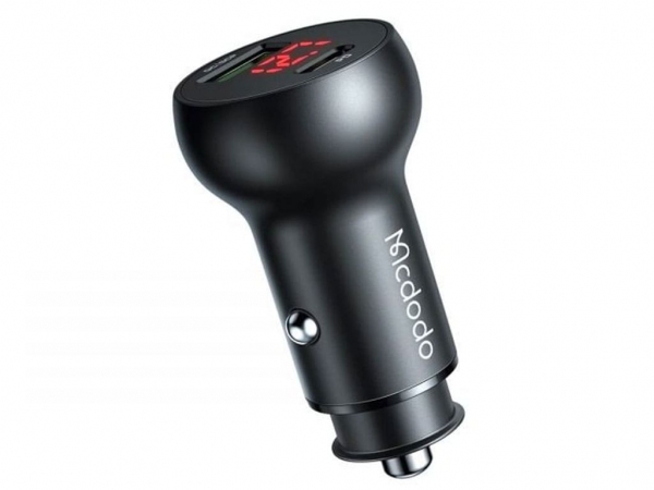 شارژر فندکی خودرو فست‌شارژ مک دودو MCDODO CC-7030 45W USB + Type-C Dual Ports Car Charger