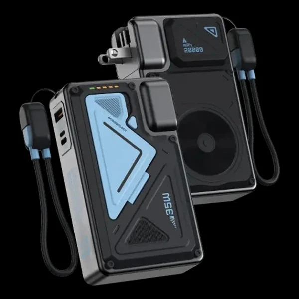 پاوربانک پاورولوجی مدل PPBMH104BK ظرفیت 20000 میلی آمپر ساعت