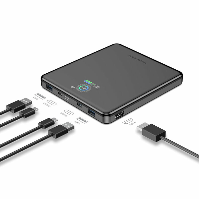 پاوربانک 20000 و هاب HDMI پاورولوژی مدل Powerology VOLTSTREAM PPBCHA89