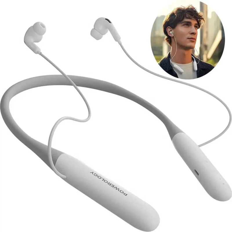 هندفری گردنی پاورولوژی Powerology Toneflex Enc Wireless Neckband PWLAUWNKBWH
