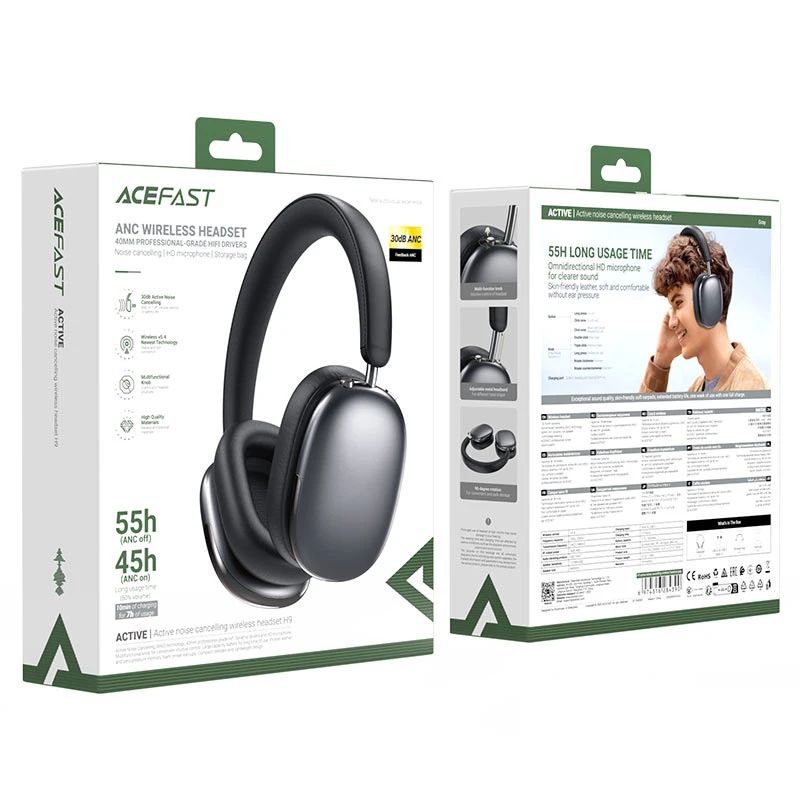 هدفون بلوتوث ایس فست ACEFAST H9 ANC Wireless Headset