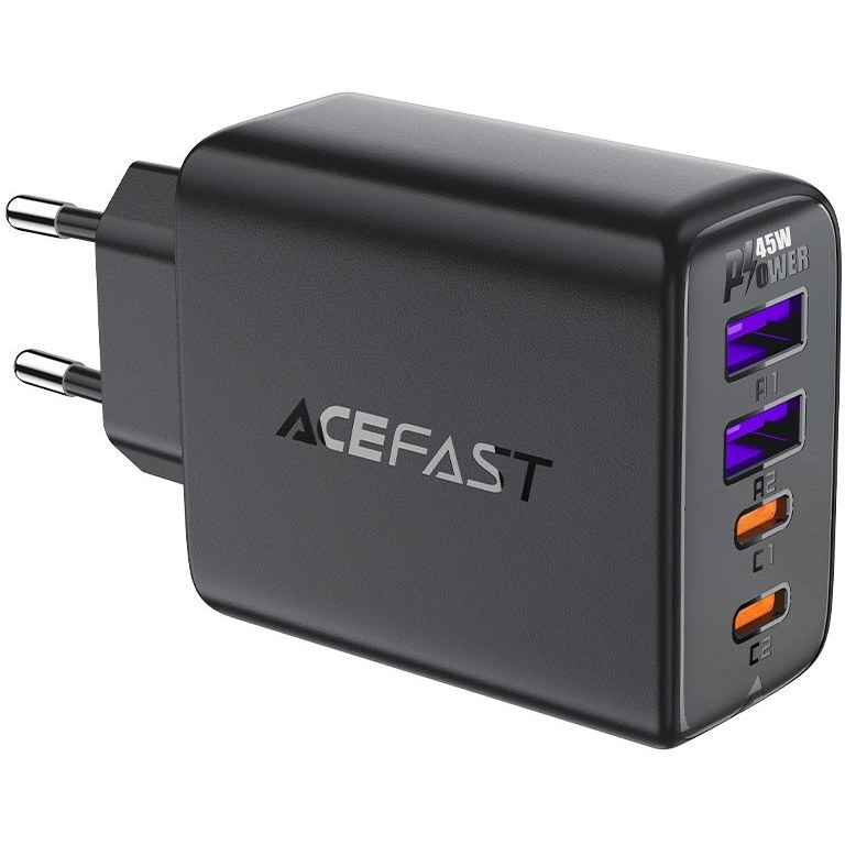 شارژر دیواری ایس فست ACEFAST A61 PD45W GaN Fast Charger توان 45 وات