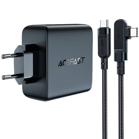 شارژر دیواری ایس فست ACEFAST A37 PD100W GaN Fast Charger توان 100 وات همراه با کابل