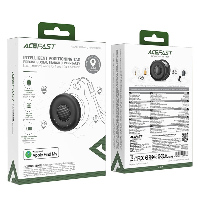 ردیاب هوشمند ایس فست Acefast S1 Intelligent Positioning Tag