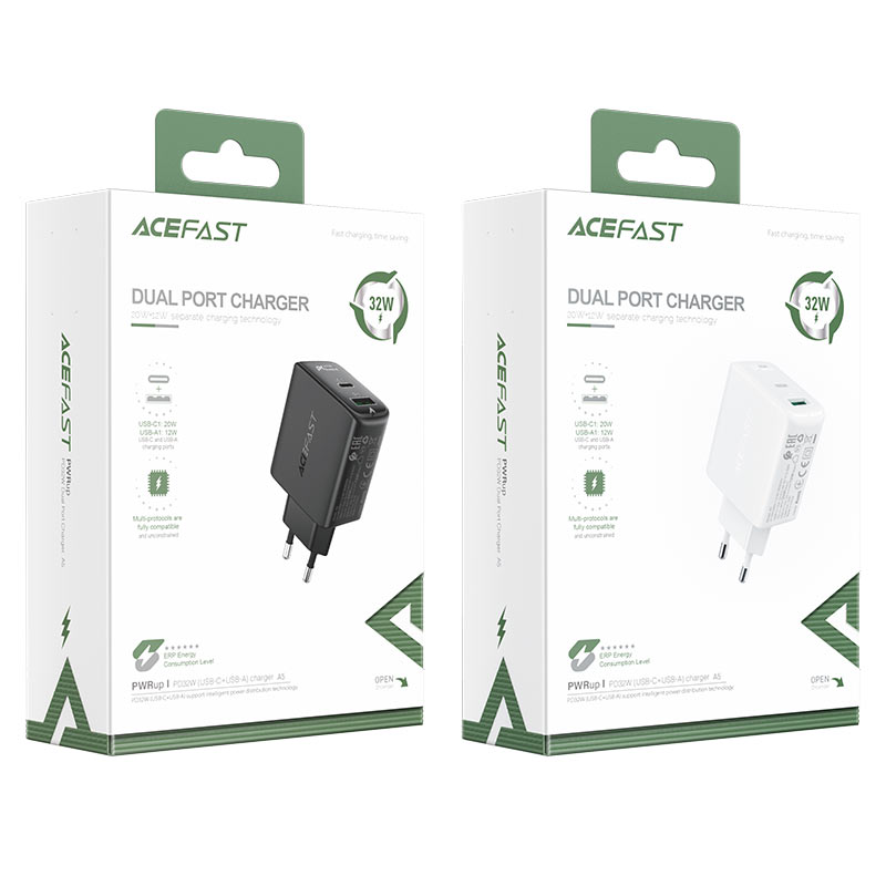 شارژر دیواری ایس فست ACEFAST A5 PD32W Fast Charger توان 32 وات