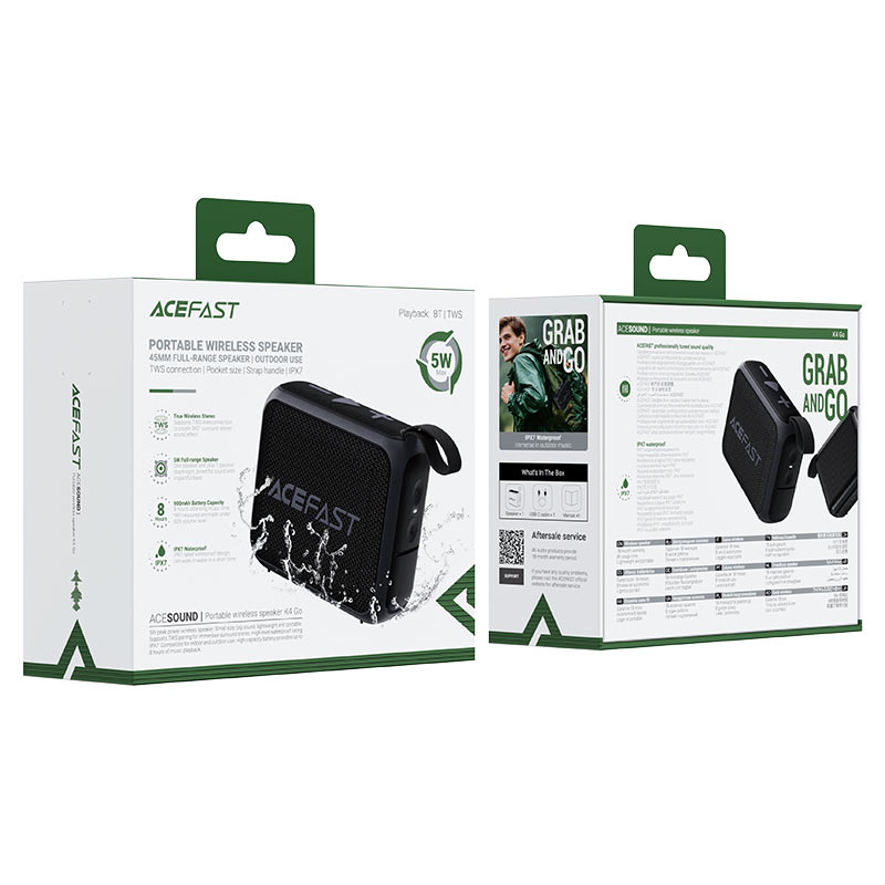 اسپیکر بلوتوث ایس فست ACEFAST K4 Go توان 5 وات
