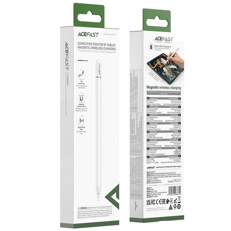 قلم لمسی ایس فست Acefast V3 Capacitive Pen For IP مناسب آیپد
