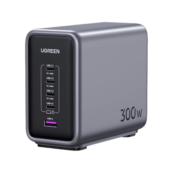 شارژر رومیزی 300 وات Nexode با 5 پورت یوگرین مدل CD333 کد 90904b با دوشاخه UK