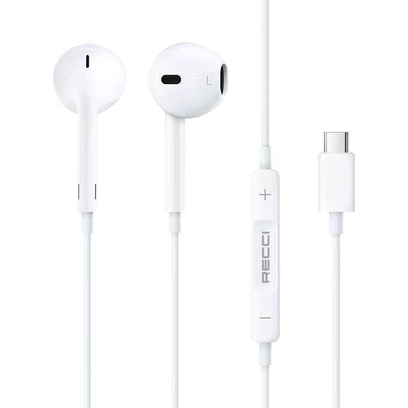 هدست و هندزفری بلوتوث گردنی رسی (Recci REP-L27 Type-c Wired Earphone)