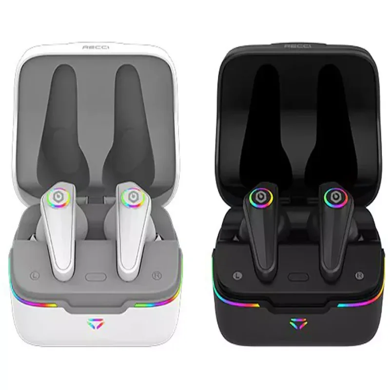 هندزفری مخصوص بازی بلوتوثی (بی سیم) رسی مدل REP-W37 Armour یا Recci MechWarrior TWS Earbuds ENC Edition