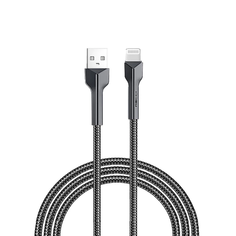 کابل تبدیل USB به لایتنینگ رسی مدل RTC-N24L طول 1.5 متر (Recci RTC-N24L Lightning Fast Charging Data Cable)