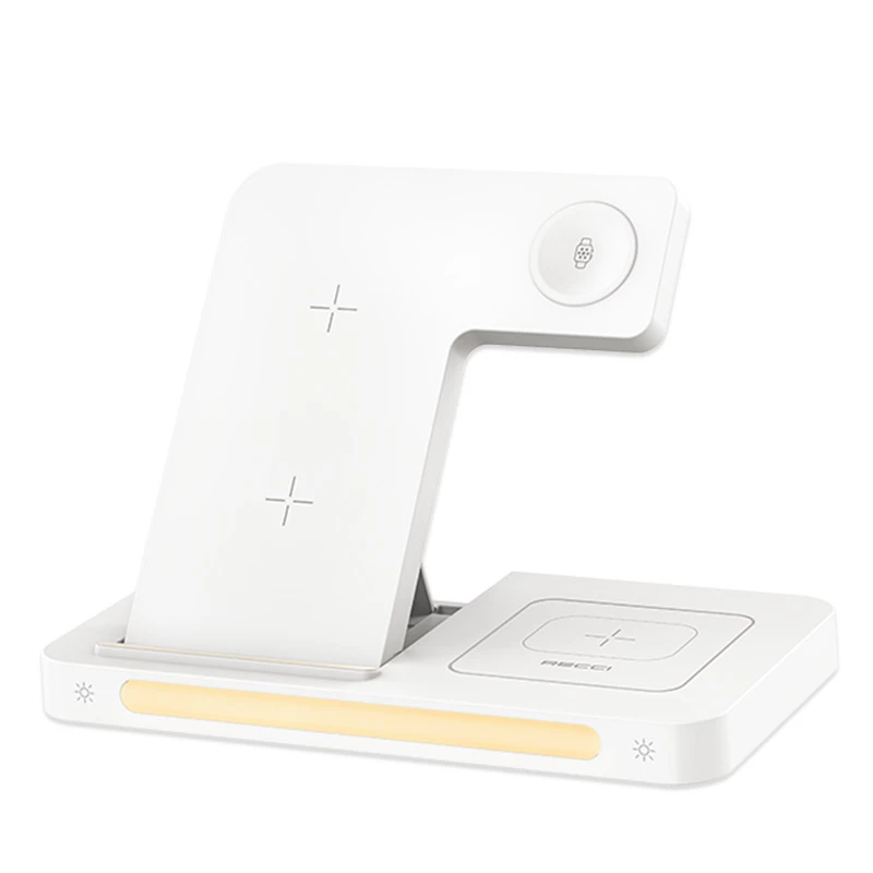 شارژر بی سیم RCW-31 رسی (RECCI RCW-31 15W 4-in-1 Folding Wireless Charger With Night Light)