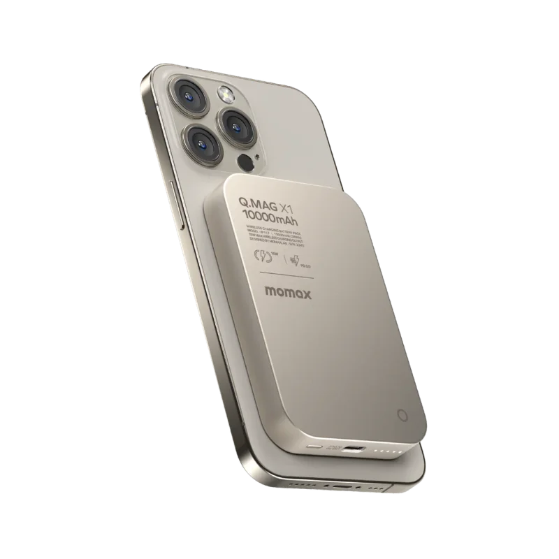 پاوربانک مگنتی و وایرلس مومکس 10000 سری Q.MAG X 1 مدل IP117