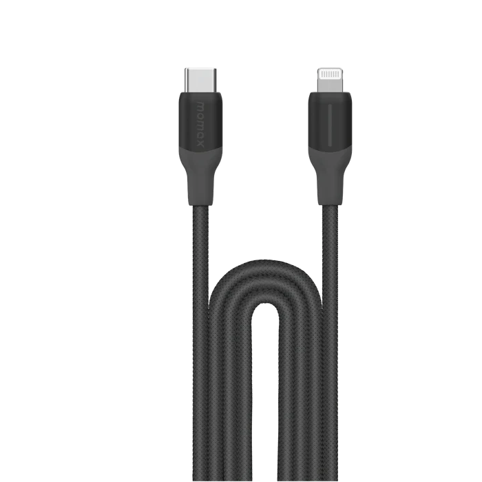 کابل تبدیل 1-Link Flow LC+ | USB-C to Lightning Braided Cable 30W (2m) مومکس (momax)