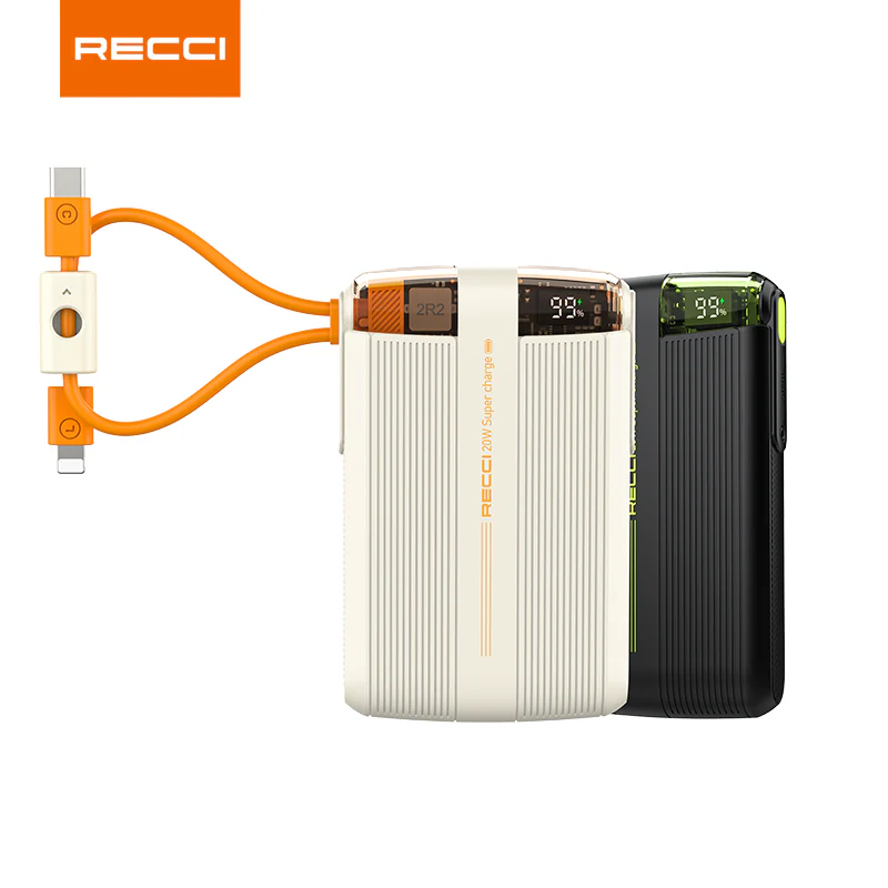 پاوربانک رسی مدل RPB-P13 20W ظرفیت 10000 میلی آمپر ساعت