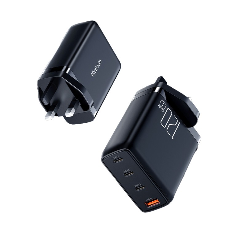 شارژر دیواری فست شارژ مک دودو مدل CH-0761 با توان 120W