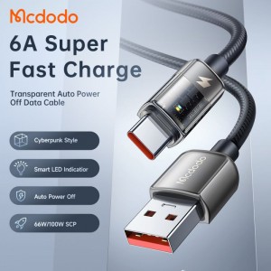 کابل تبدیل USB به USB-C مک دودو مدل CA-3151 طول 1.8 متر