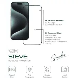 محافظ صفحه نمایش گرین لاین مدل 9H STEVE مناسب برای گوشی موبایل اپل IPhone 13/13 pro/14