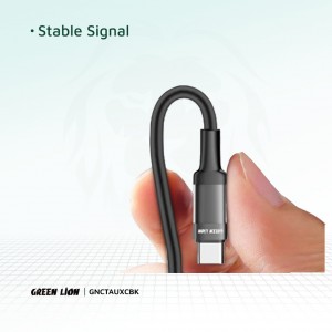 کابل تایپ سی به آیی او ایکس بردد گرین Green type-c to Aux braided cable