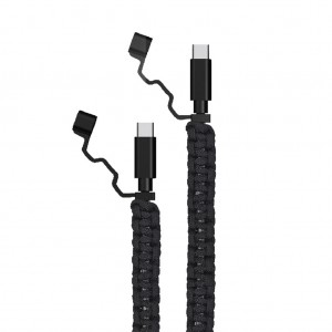 کابل شارژ تایپ سی به تایپ سی گرین لاین GNRSCC2C60BK طول 1 متر توان 60 وات (Green rescue cable usb-c to usb-c)