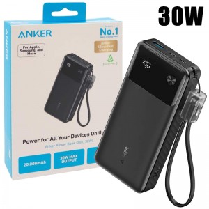 پاوربانک 20000 میلی آمپر انکر Anker 30W Smart Display Nano Power Bank مدل A1384