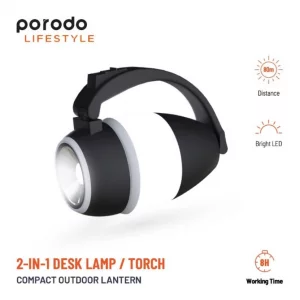 چراغ مطالعه و چراغ قوه دو کاره پرودو Porodo 2 in 1 Compact Outdoor Lantern PD-LS2IN1DLT