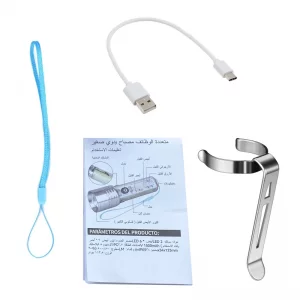 چراغ قوه دستی شارژی برند داوین (DAVIN) مدل DFL2