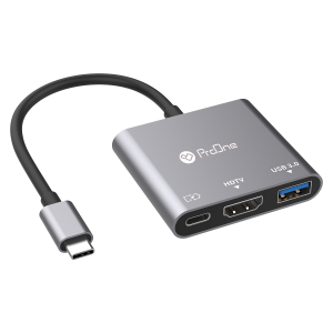 تبدیل Type-C به USB Type-C، USB Type-A، HDMI پرووان مدل PHU552