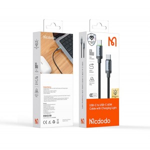 کابل شارژ سریع تایپ سی به تایپ سی 60 وات 3 آمپر مک دودو مدل MCDODO CA-441 طول 1متر