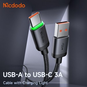 کابل شارژ سریع USB به تایپ سی 60وات 3 آمپر مک دودو مدل MCDODO CA-396 طول 1متر