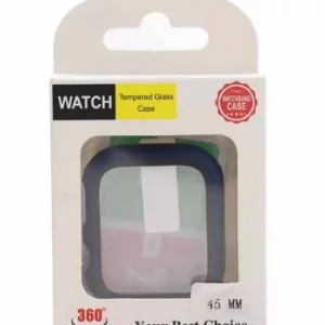 کاور مدل Tempered Glass Case مناسب برای اپل واچ سری SE2021/7/8 سایز 45 میلی متری
