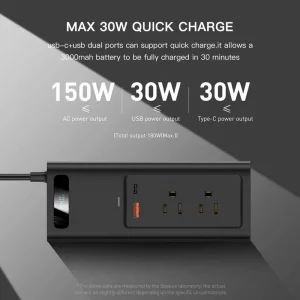 مبدل برق خودرو باسئوس مدل POWER INVERTER 150w