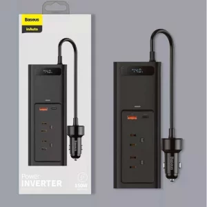 مبدل برق خودرو باسئوس مدل POWER INVERTER 150w
