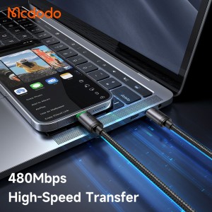 کابل شارژ سریع تایپ سی به لایتنینگ 36 وات کارپلی مک دودو مدل MCDODO CA-4820طول 1متر