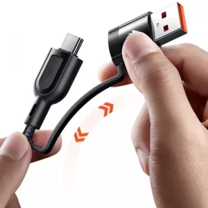 کابل تبدیل USB به لایتنینگ / usb-C / Microusb مک دودو مدل CA-8800 طول 1.2 متر