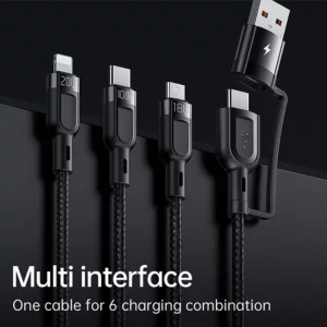 کابل تبدیل USB به لایتنینگ / usb-C / Microusb مک دودو مدل CA-8800 طول 1.2 متر