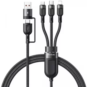 کابل تبدیل USB به لایتنینگ / usb-C / Microusb مک دودو مدل CA-8800 طول 1.2 متر
