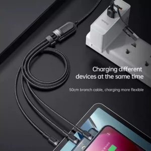 کابل تبدیل USB به لایتنینگ / usb-C / Microusb مک دودو مدل CA-8800 طول 1.2 متر