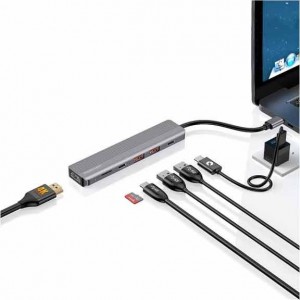 هاب 6 پورت USB-C پاورولوژی مدل P61HBCGY