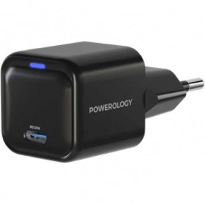 آداپتور شارژ 20 وات پاورولوژی Powerology Ultra-Compact GaN Charger PWCUQC015