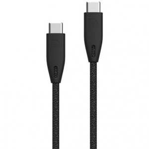 کابل دو سر تایپ سی 100 وات پاورولوژی Powerology Braided USB-C To USB-C Data Cable PBCC2BK