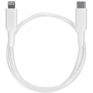 کابل تایپ سی به لایتنینگ 30 سانتی پاورولوژی Powerology Type-C To lightning PD Data Cable PCAB006BK