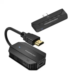 دانگل انتقال تصویر بی سیم پاورولوژی Powerology Wireless HDMI Type-C Adapter Audio & Video PHDMACBK