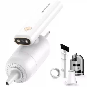 پمپ باد و جارو شارژي چند منظوره پاورولوژی Powerology 4in1 Car Vacuum Cleaner PW4N1FCVWH