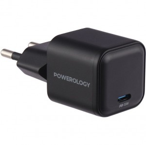 آداپتور شارژ تایپ سی 35 وات پاورولوژی Powerology Ultra-Quick GaN Charger P35WSPCEU