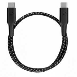 کابل دو سر تایپ سی 60 واتی 30 سانت پاورولوژی Powerology Braided Data Cable PCAB008