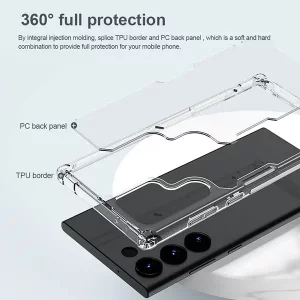 قاب شفاف نیلکین سامسونگ S25 Ultra مدل Nature TPU Pro
