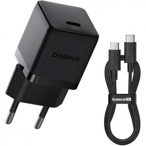 آداپتور شارژ 20 وات با کابل بیسوس Baseus 1C 20W Type-C Palm Fast Charger CCZC20CE