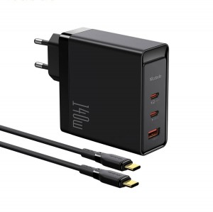 آداپتور شارژ 3 پورت 140 واتی با کابل مک دودو Mcdodo 140W GaN5 Pro Fast Charger CH-2913